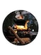 Fire Printed Fridge Magnet Multicolour