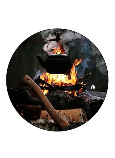 Fire Printed Fridge Magnet Multicolour