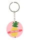 Double Sided Pineapple Printed Keychain
