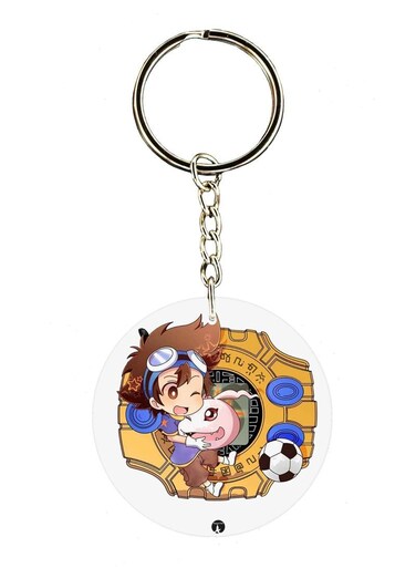 The Anime Digimon Printed Keychain