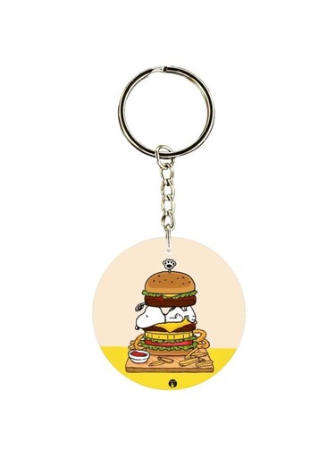 Cartoon Themed Single Sided Key Chain