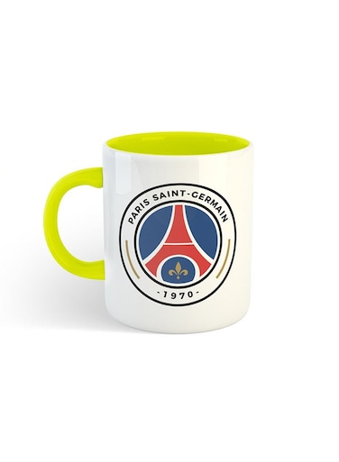 Sport Club Printed Mug White/Yellow