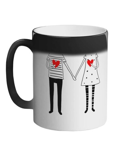 Romantic Printed Magic Coffee Mug Black 325ml