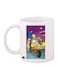 The Simpsons Printed Mug White/Purple/Yellow