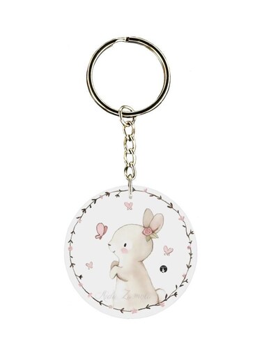 Cartoon Themed Single Sided Keychain