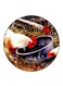 Vintage Art Printed Fridge Magnet Multicolour