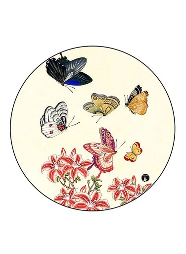 Butterflies Printed Fridge Magnet Multicolour
