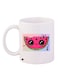 Watermelon Printed Ceramic Coffee Mug White/Pink/Green 11ounce