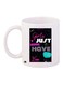 Girl Just Want To Have Fun Printed Coffee Mug White/Black/Purple 11ounce