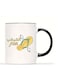 Funny Arabic Quote Mug Flying Slipper (Slipper with Wings) Design, 11oz White Ceramic Cup colour in Black