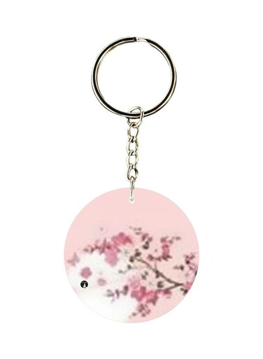 Flower Branch Printed Keychain