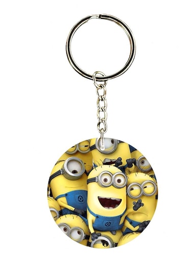 Minions Double Side Printed Keychain
