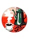 Coffee Printed Fridge Magnet Multicolour