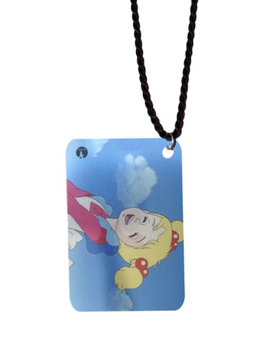 Sandy Bell Printed Car Mirror Pendant