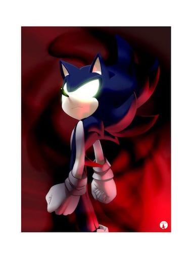 Video Game Sonic Metal Plate Poster Multicolour 15x20centimeter