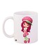 Cartoon Printed Coffee Mug White/Pink/Beige 11ounce