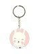 Double Sided Bunny Printed Keychain