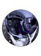 Joker Printed Fridge Magnet Purple/Black/White 5.5cm