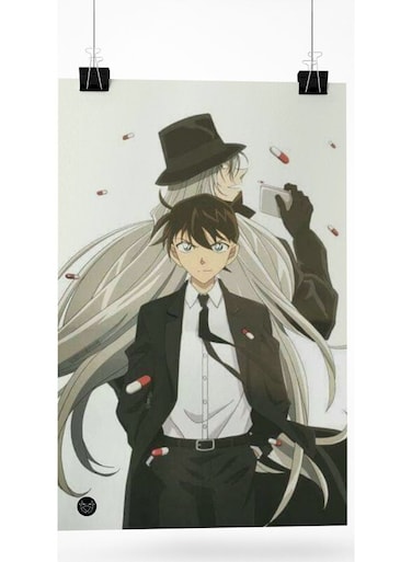 The Anime Detective Conan Printed Poster Multicolour 20cm