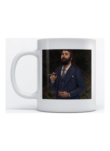 Mug Gentleman For Coffee And Tea White