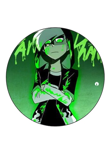 Danny Phantom Printed Fridge Magnet Round Multicolour