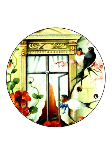 Vintage Art Printed Fridge Magnet Multicolour