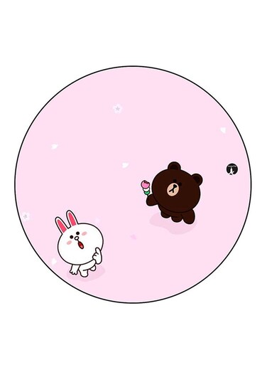 Bear And A Rabbit Printed Fridge Magnet Multicolour