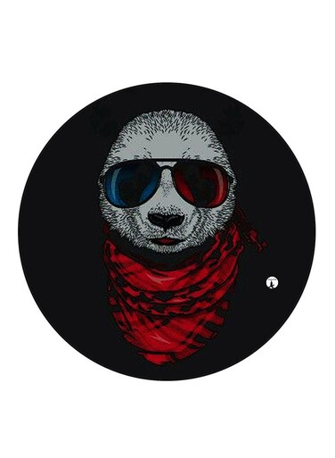 Panda Printed Fridge Magnet Round Multicolour