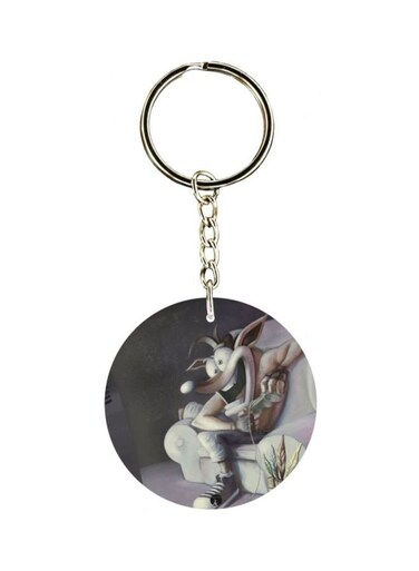 Crash Bandicoot Printed Keychain