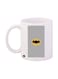 Batman Printed Mug White/Grey/Yellow Standard Size