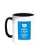 Keep Calm And Drink Tea Printed Coffee Mug Black/White 11ounce
