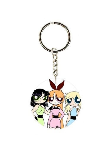 Single Sided Character Printed Keychain