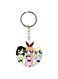 Single Sided Character Printed Keychain