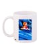 Cartoon Girl Printed Coffee Mug White/Blue/Red 11ounce