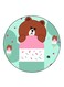 Bear Printed Fridge Magnet Multicolour