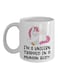 I'm A Unicorn Trapped In A Human Body Printed Coffee Mug White/Pink/Black