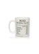 Boss Coffee Mug, Best Boss Birthday Gifts For Women Men Funny, Boss Appreciation Gift, Happy Boss Day Gifts Ideas, Office Boss Lady Mug Gifts, Boss Nutrition Facts Mug