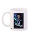 Cartoon Printed Coffee Mug White/Blue/Black 11ounce