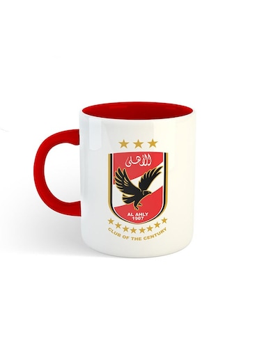 Sport Club Printed Mug White/Red