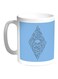 Bones And Skull Printed Coffee Mug Blue/White/Black 11ounce