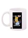 The Simpsons Printed Mug White/Black/Red Standard Size