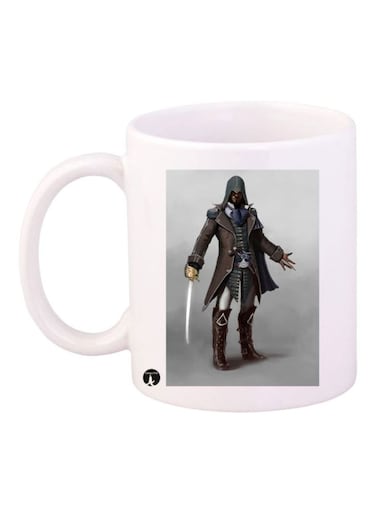 Assassin's Creed Character Printed Mug White/Grey/Brown Standard Size