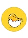 Gudetama Printed Fridge Magnet Round Multicolour