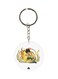 Double Sided Anime Hunter X Printed Keychain Gold/White/Green