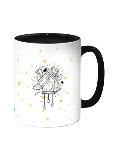 Stars And Dreams Printed Coffee Mug White/Black 11ounce