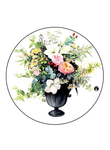 Flowers Printed Fridge Magnet Multicolour