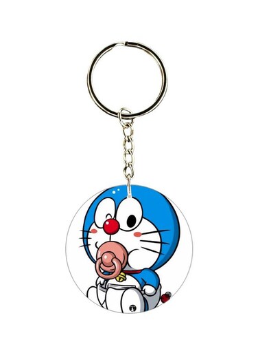 Doraemon Printed Double Sided Keychain