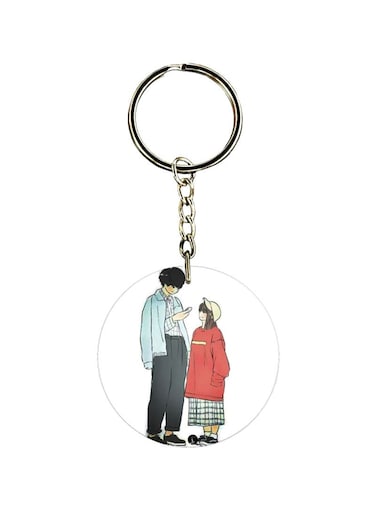 Couple Printed Keychain