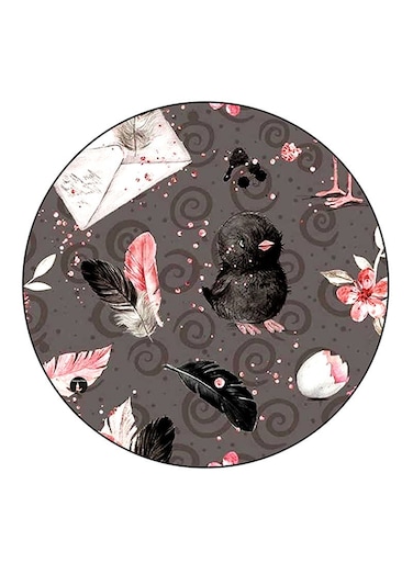 A Bird Printed Fridge Magnet Multicolour