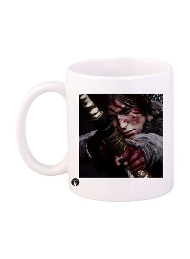 Tomb Raider Video Game Printed Mug White/Black/Red Standard Size